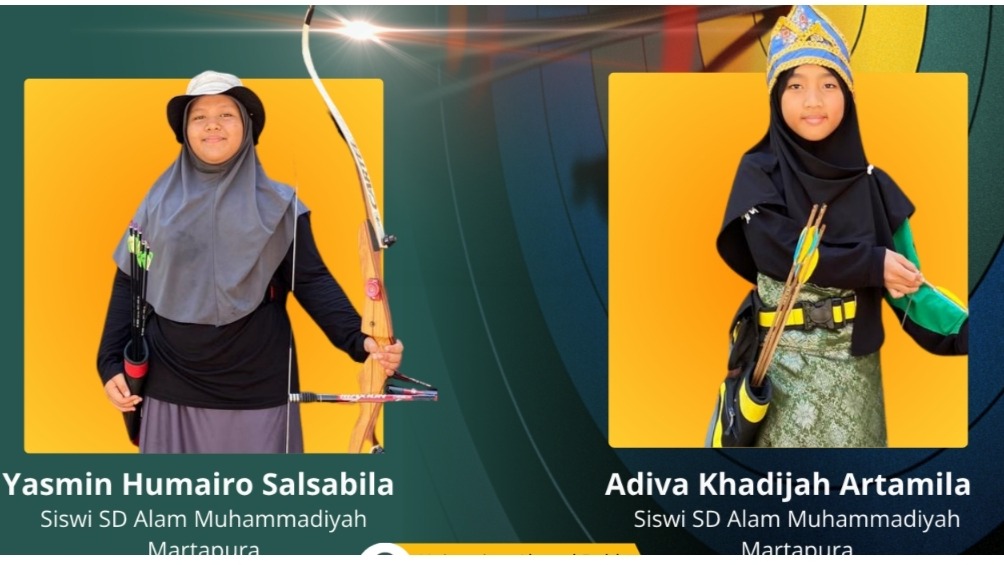 Dua Siswi SD Alam Muhammadiyah Martapura Tampil di 1st Muhammadiyah Games 2026 Cabang Panahan